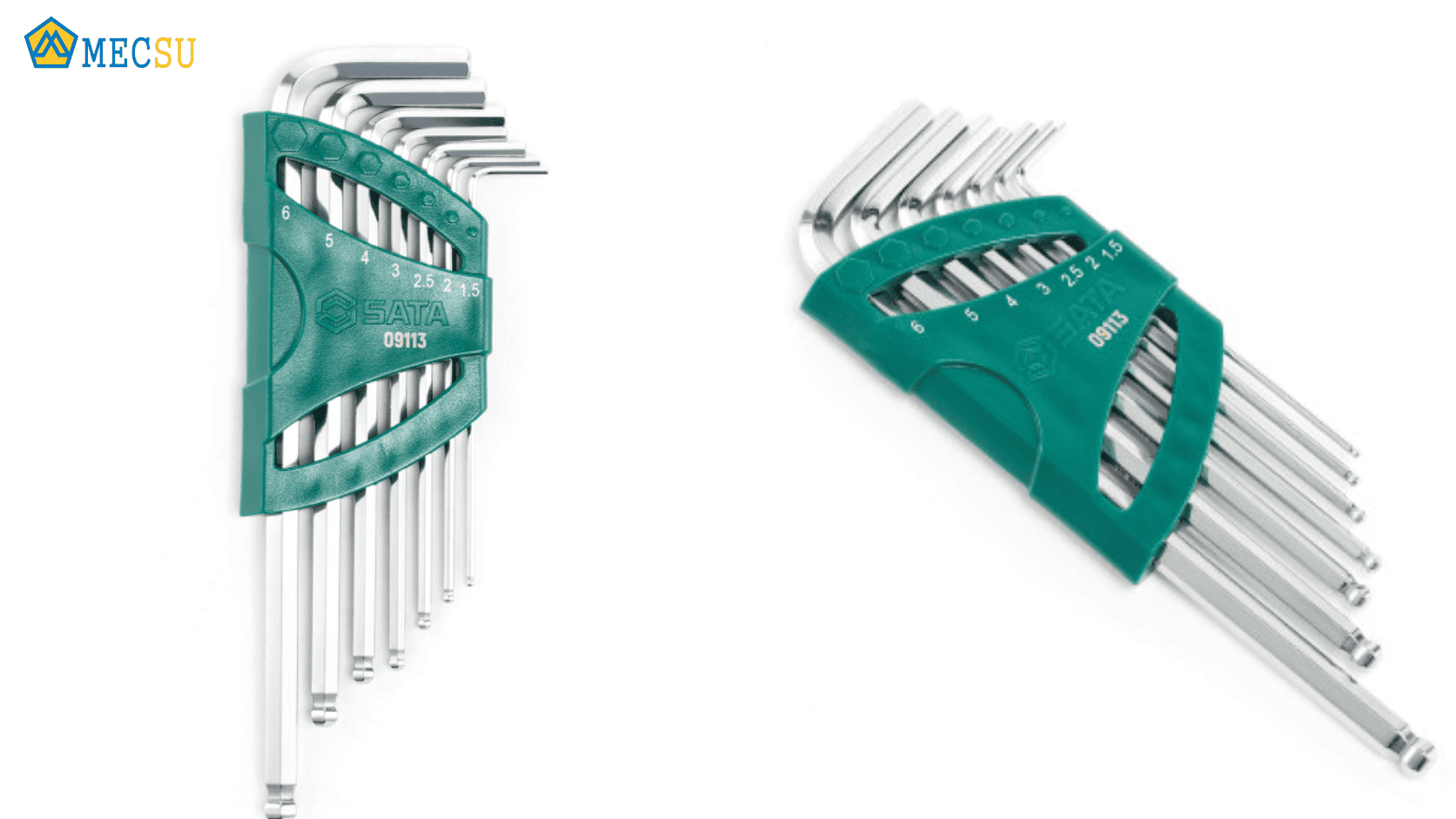Bộ Lục Giác Đầu Bi Chữ L Dài Sata 7 Chi Tiết 09113